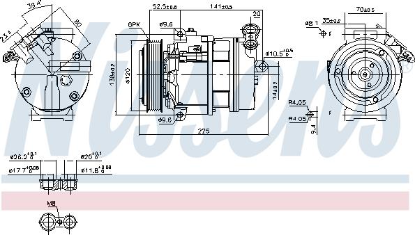 Nissens 89397 - Kompresors, Gaisa kond. sistēma www.autospares.lv