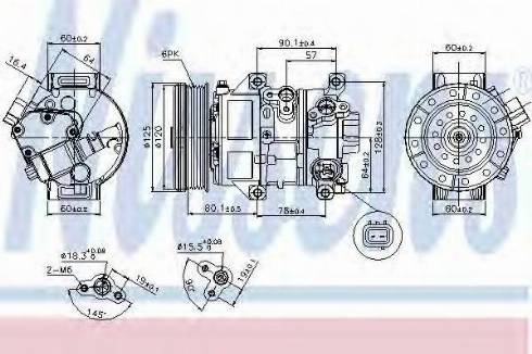 Nissens 89345 - Kompresors, Gaisa kond. sistēma www.autospares.lv