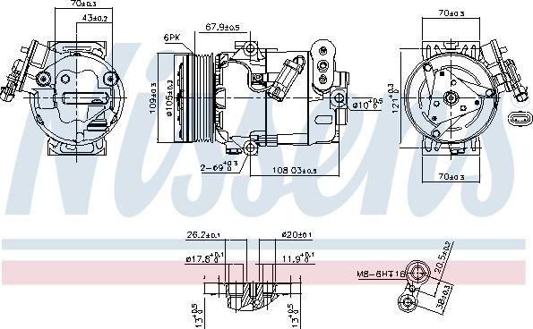 Nissens 89356 - Kompresors, Gaisa kond. sistēma www.autospares.lv