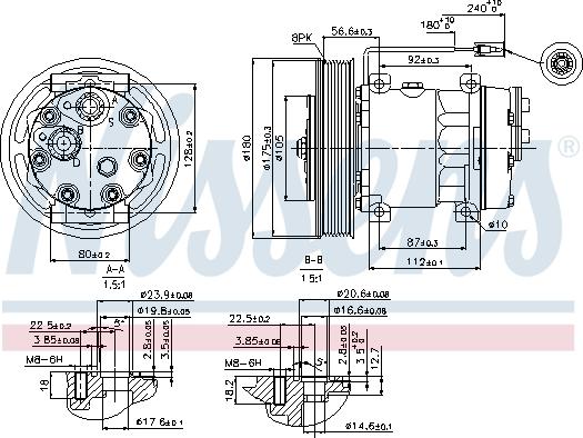 Nissens 89353 - Kompresors, Gaisa kond. sistēma www.autospares.lv