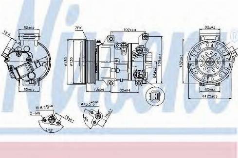 Nissens 89337 - Kompresors, Gaisa kond. sistēma www.autospares.lv