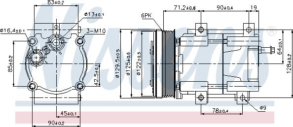 Nissens 89205 - Kompresors, Gaisa kond. sistēma www.autospares.lv