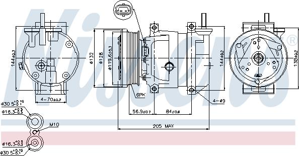 Nissens  89221 - Kompresors, Gaisa kond. sistēma www.autospares.lv