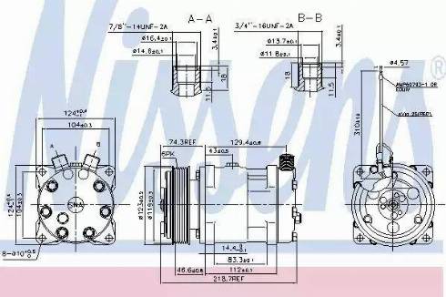 Nissens 89718 - Kompresors, Gaisa kond. sistēma www.autospares.lv