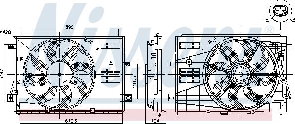 Nissens 85973 - Ventilators, Motora dzesēšanas sistēma www.autospares.lv