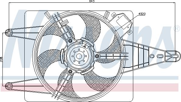 Nissens 85509 - Ventilators, Motora dzesēšanas sistēma www.autospares.lv