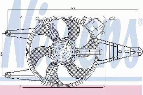 Nissens 85508 - Ventilators, Motora dzesēšanas sistēma www.autospares.lv