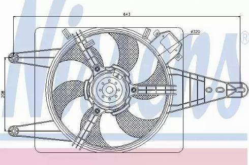 Nissens 85507 - Ventilators, Motora dzesēšanas sistēma www.autospares.lv