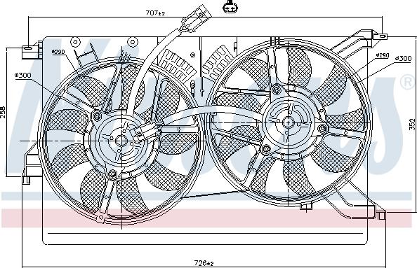 Nissens 85523 - Ventilators, Motora dzesēšanas sistēma www.autospares.lv