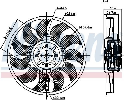 Nissens 85692 - Ventilators, Motora dzesēšanas sistēma www.autospares.lv