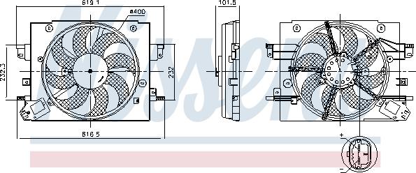 Nissens 850064 - Ventilators, Motora dzesēšanas sistēma www.autospares.lv