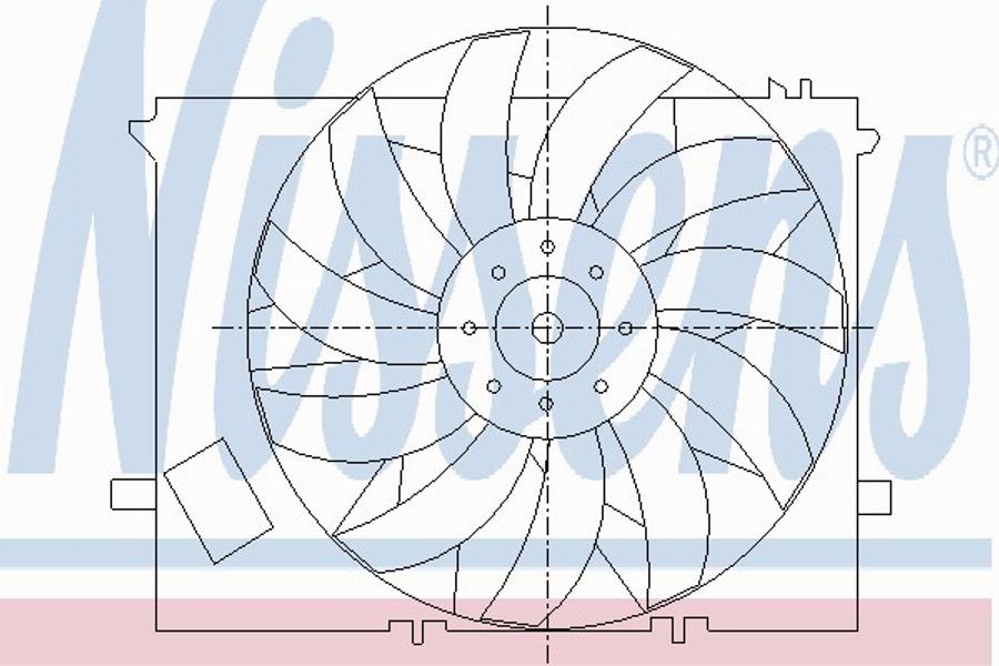 Nissens 85010 - Ventilators, Motora dzesēšanas sistēma autospares.lv