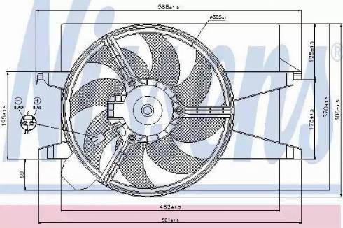 Nissens 85579 - Ventilators, Motora dzesēšanas sistēma www.autospares.lv