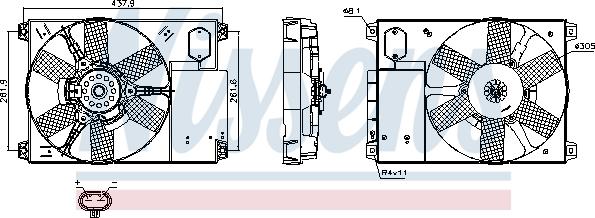 Nissens 85020 - Fan, radiator www.autospares.lv