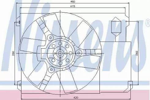 Nissens 85021 - Ventilators, Motora dzesēšanas sistēma www.autospares.lv