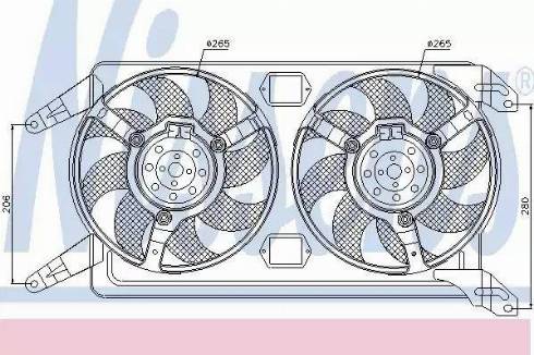 Nissens 85076 - Ventilators, Motora dzesēšanas sistēma www.autospares.lv