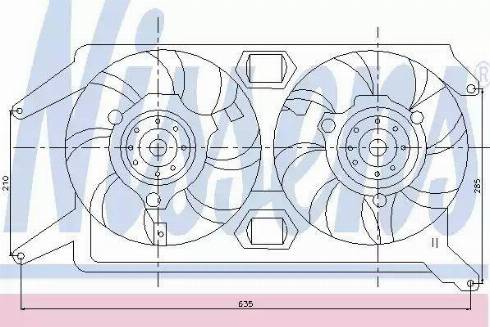 Nissens 85109 - Ventilators, Motora dzesēšanas sistēma www.autospares.lv