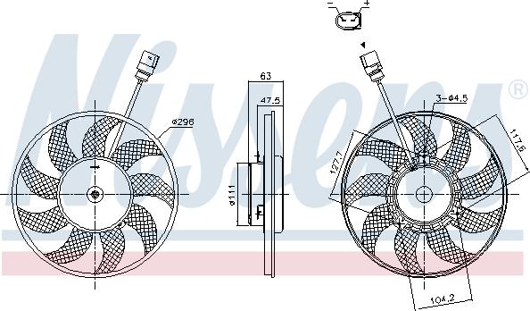 Nissens 85866 - Ventilators, Motora dzesēšanas sistēma www.autospares.lv