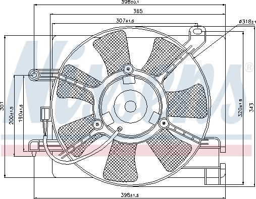 Nissens  85347 - Ventilators, Motora dzesēšanas sistēma www.autospares.lv