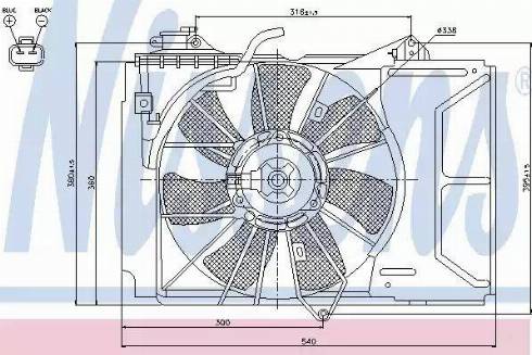 Nissens 85329 - Ventilators, Motora dzesēšanas sistēma www.autospares.lv