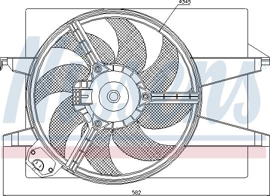 Nissens 85220 - Ventilators, Motora dzesēšanas sistēma autospares.lv