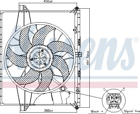 Nissens 85739 - Ventilators, Motora dzesēšanas sistēma www.autospares.lv