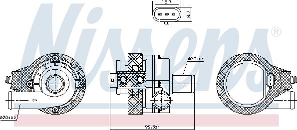 Nissens 831091 - Ūdenssūknis www.autospares.lv