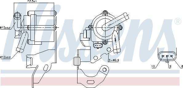 Nissens 831064 - Ūdenssūknis autospares.lv