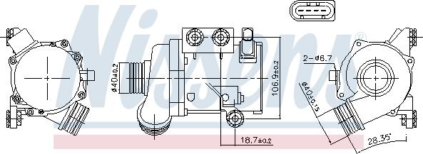 Nissens 831076 - Ūdenssūknis autospares.lv