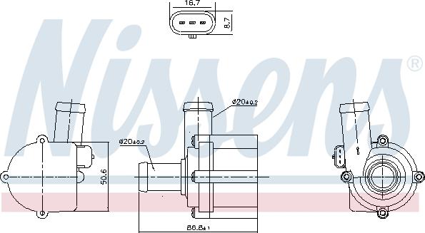 Nissens 831116 - Ūdenssūknis www.autospares.lv