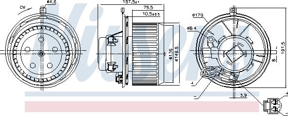 Nissens 87480 - Salona ventilators www.autospares.lv