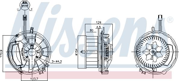 Nissens 87524 - Salona ventilators www.autospares.lv