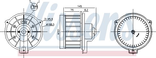 Nissens 87615 - Salona ventilators www.autospares.lv