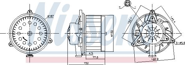 Nissens 87618 - Salona ventilators www.autospares.lv