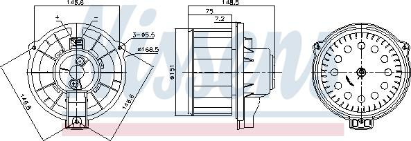 Nissens 87620 - Salona ventilators www.autospares.lv