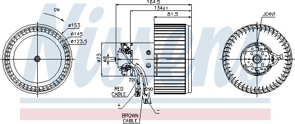 Nissens 87093 - Salona ventilators www.autospares.lv