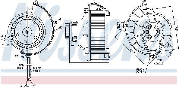 Nissens 87081 - Salona ventilators www.autospares.lv