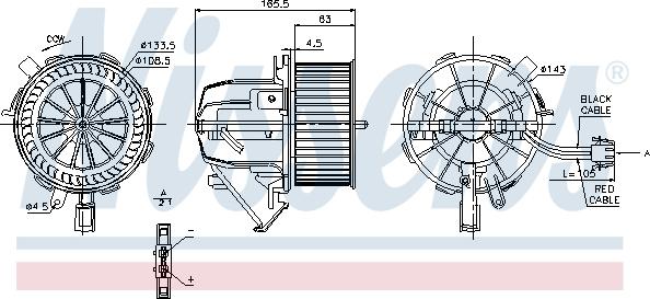 Nissens 87075 - Salona ventilators www.autospares.lv