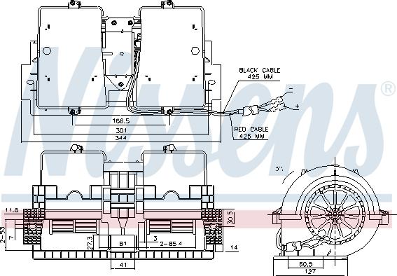 Nissens 87140 - Salona ventilators www.autospares.lv