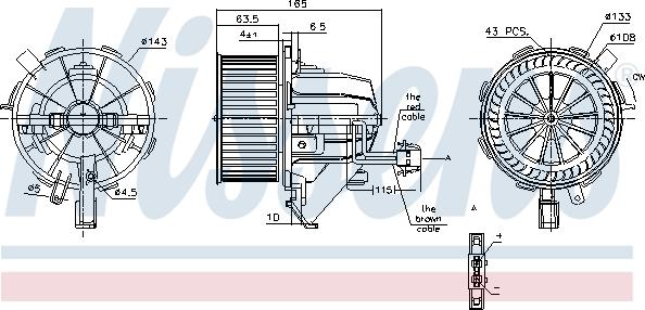 Nissens 87166 - Salona ventilators www.autospares.lv