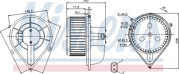 Nissens 87128 - Salona ventilators www.autospares.lv