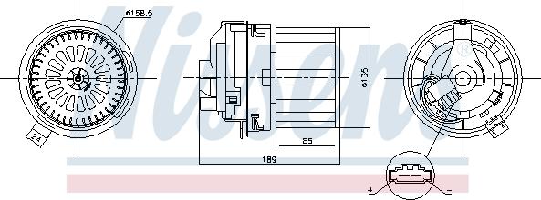 Nissens 87358 - Salona ventilators www.autospares.lv