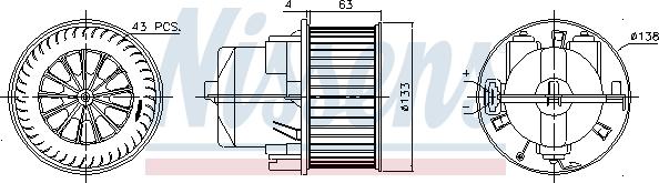 Nissens 87223 - Salona ventilators www.autospares.lv