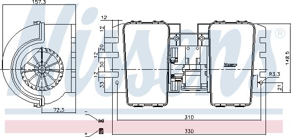 Nissens 87752 - Salona ventilators www.autospares.lv