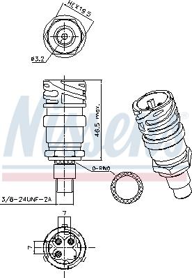 Nissens 301028 - Spiediena slēdzis, Gaisa kondicionēšanas sistēma www.autospares.lv