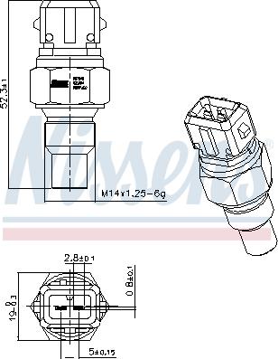 Nissens 207049 - Devējs, Dzesēšanas šķidruma temperatūra www.autospares.lv