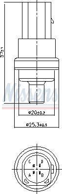 Nissens 207009 - Devējs, Dzesēšanas šķidruma temperatūra www.autospares.lv