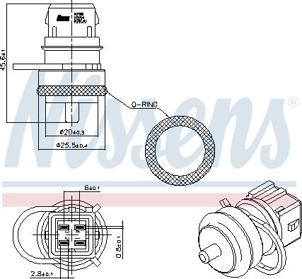 Nissens 207000 - Devējs, Dzesēšanas šķidruma temperatūra www.autospares.lv