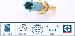 Nissens 207019 - Sensor, coolant temperature www.autospares.lv