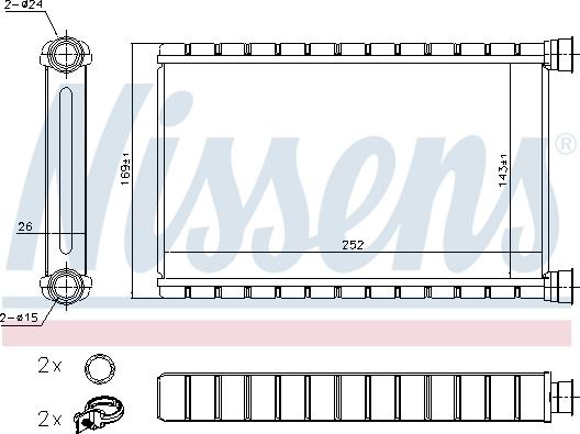 Nissens 70527 - Siltummainis, Salona apsilde www.autospares.lv